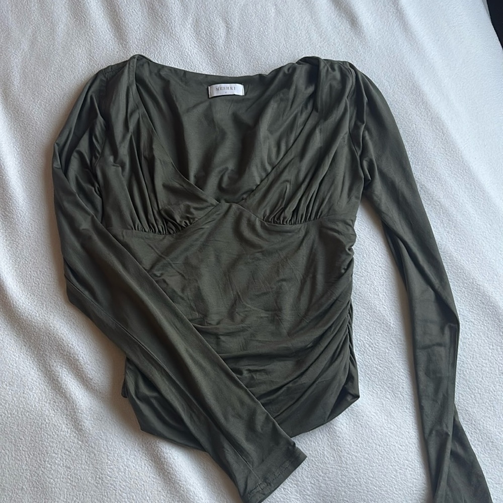 Long sleeve meshki blouse